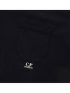 Small Logo Pocket Cotton Short Sleeve T-Shirt Black - CP COMPANY - BALAAN 7