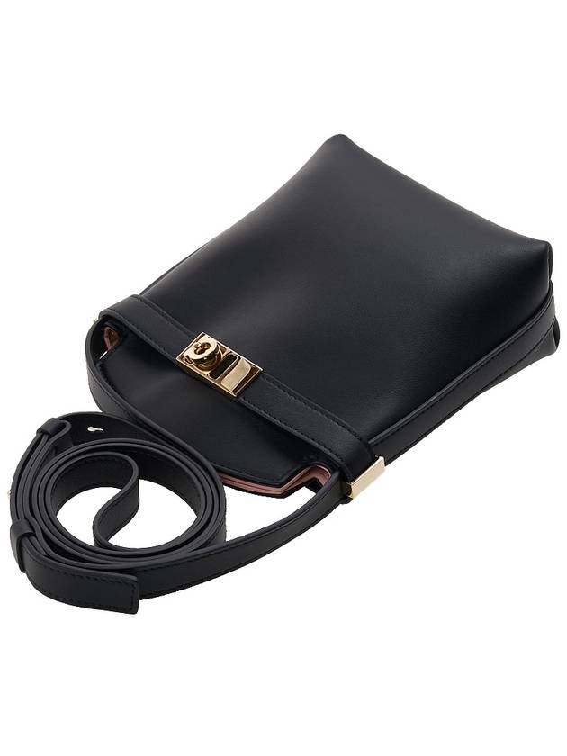 Ferragamo Women's Hug Two-tone Smartphone Holder Cross 22 0650 NERO CALF 0770888 - SALVATORE FERRAGAMO - BALAAN 4