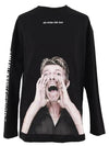 BOWIE Scream Long Sleeve T Shirt Black NUS19291 - IH NOM UH NIT - BALAAN 5