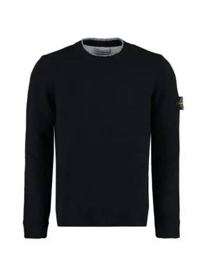 Waffen Patch Crew Neck Sweatshirt Black - STONE ISLAND - BALAAN 2