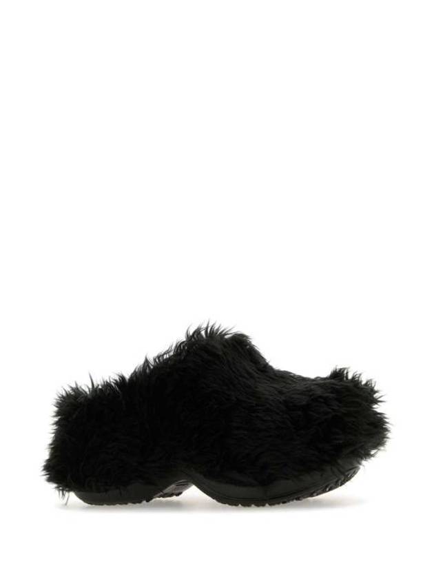 Fake Fur Mule Black - BALENCIAGA - BALAAN 3