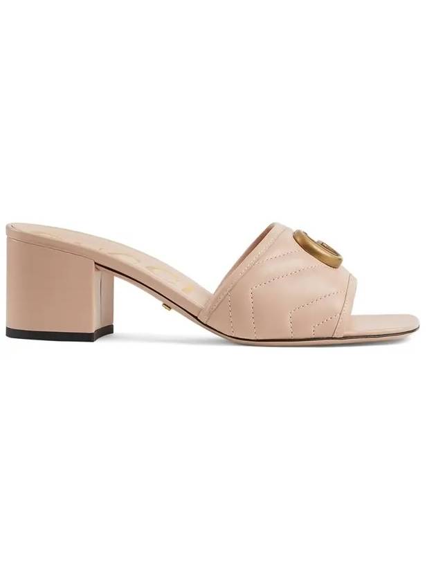 Double G Slide Sandal Heels Rose Pink - GUCCI - BALAAN 1