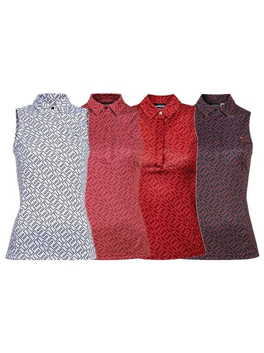 Dena Print Sleeveless Golf Top GWJT05398 - J.LINDEBERG - BALAAN 1