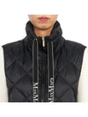 Tregit Water Repellant Technical Canvas Vest Black - MAX MARA - BALAAN 7