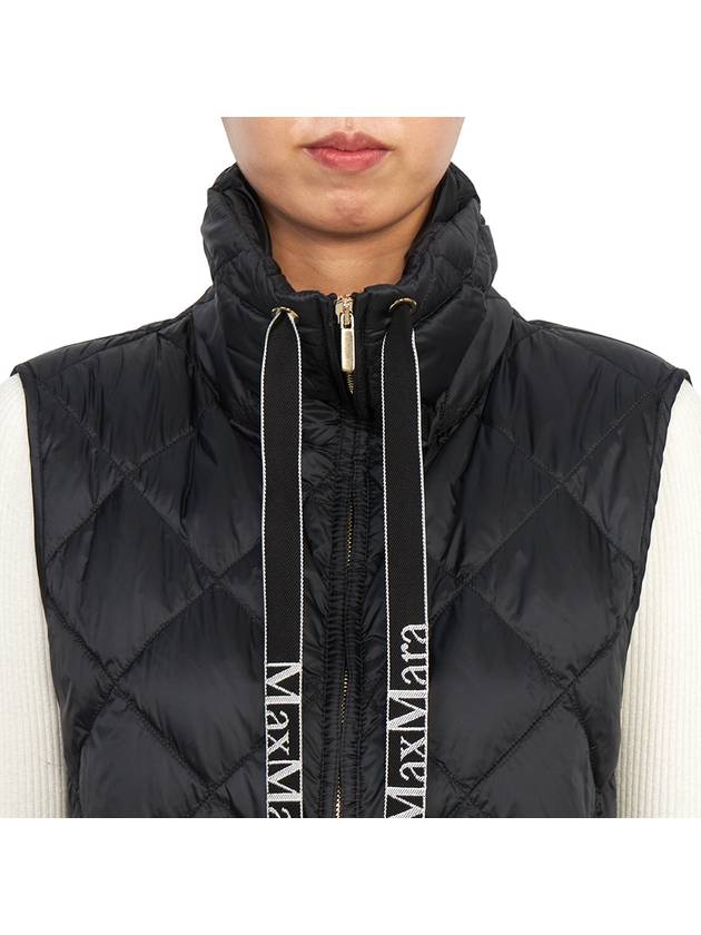 Tregit Water Repellant Technical Canvas Vest Black - MAX MARA - BALAAN 7