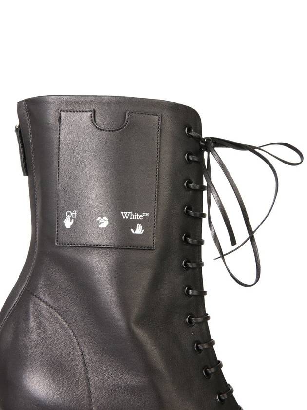 logo ankle middle boots black - OFF WHITE - BALAAN 5