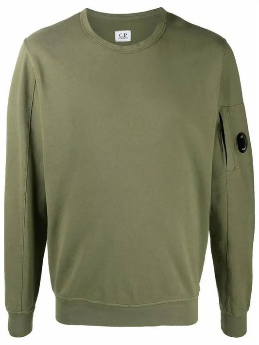 Men's Light Fleece Lens Wappen Sweatshirt Khaki - CP COMPANY - BALAAN 2