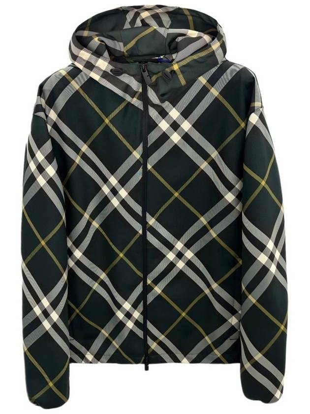 Check Pattern Hoodie Zip-Up Ivy - BURBERRY - BALAAN 2