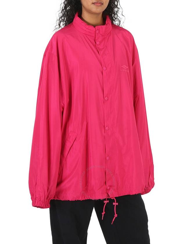 3B Icon Oversized Windbreaker Fuchsia - BALENCIAGA - BALAAN 3