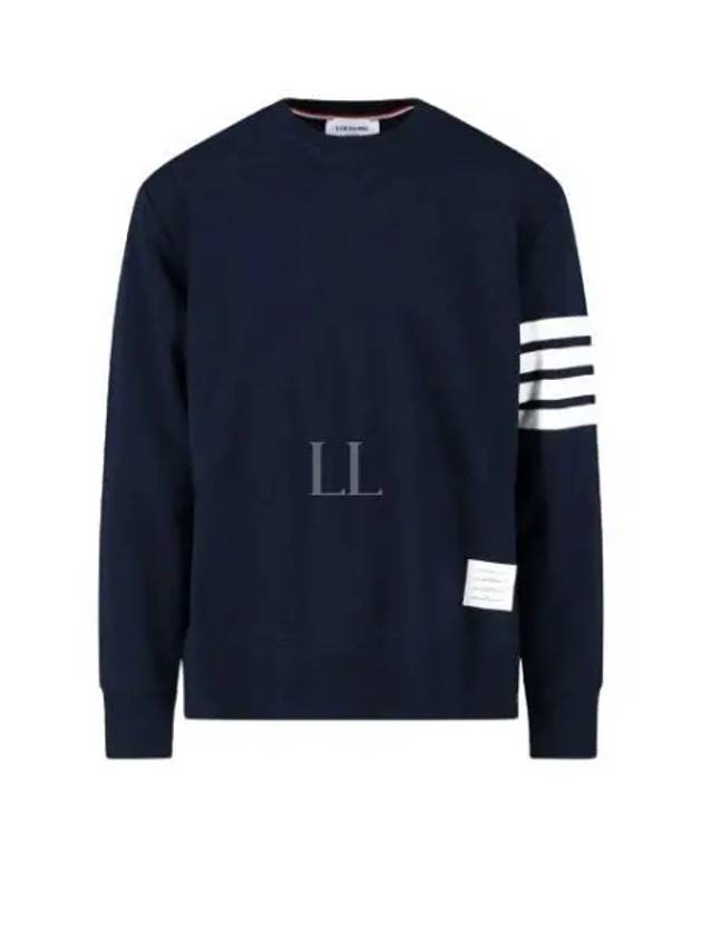 4 Bar Loopback Jersey Sweatshirt Navy - THOM BROWNE - BALAAN 2