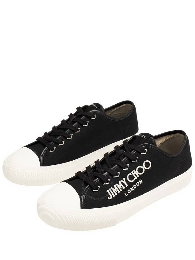 Jimmy Choo Palma Low-Top Canvas Sneakers, Brand Size 42 (US Size 9) - JIMMY CHOO - BALAAN 3