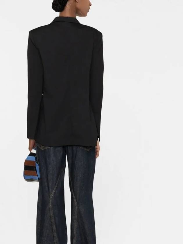 unbalanced blazer jacket black - JACQUEMUS - BALAAN.