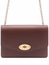 Women's Darley Leather Chain Small Shoulder Bag Brown - MULBERRY - BALAAN 2