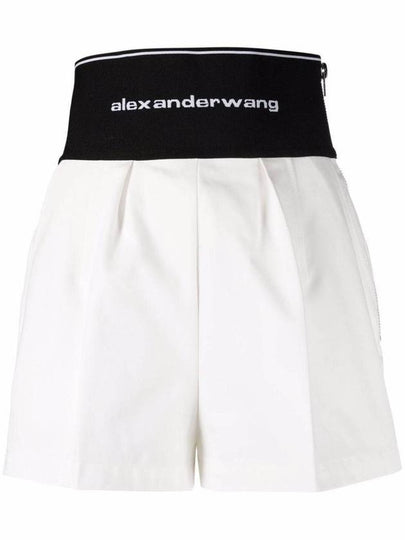 Safari Shorts in Cotton Tailoring White - ALEXANDER WANG - BALAAN 2