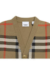 Kids Vintage Check Wool Cardigan Beige - BURBERRY - BALAAN 4