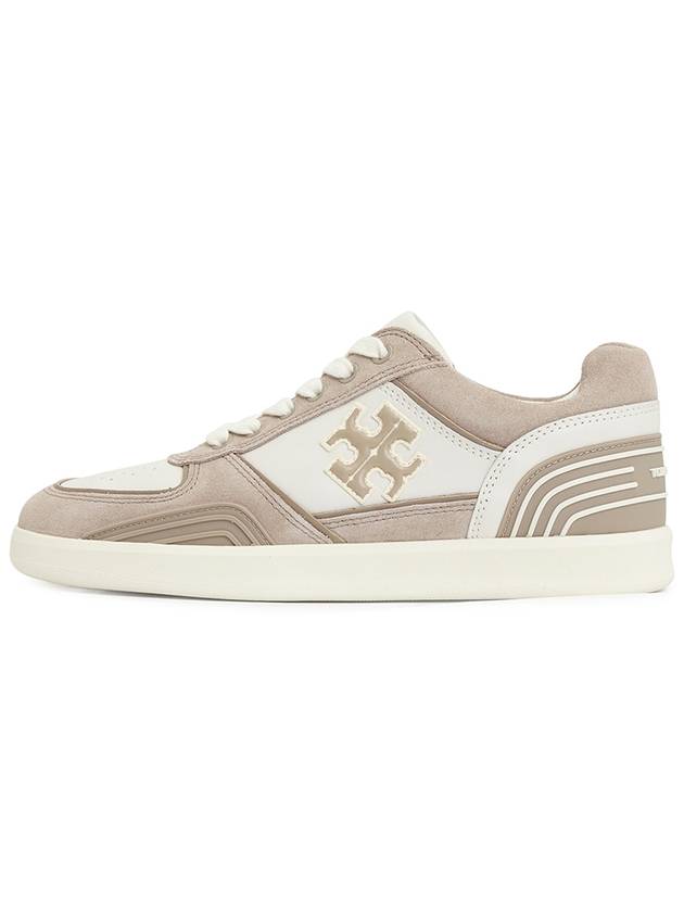 Women's Clover Court Low Top Sneakers Beige - TORY BURCH - BALAAN 4