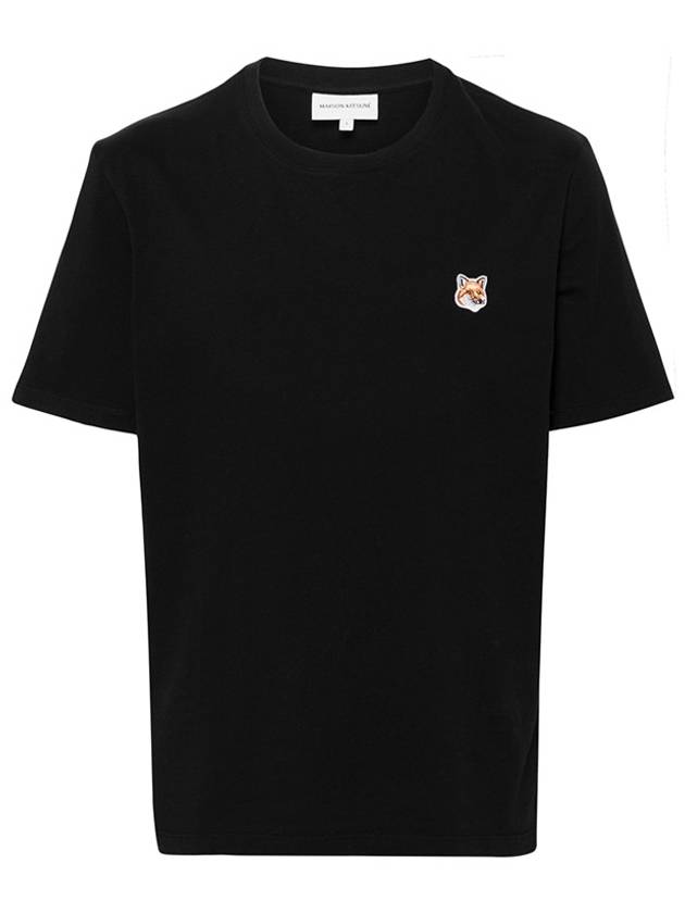 Fox Head Patch Classic Short Sleeve T-Shirt Black - MAISON KITSUNE - BALAAN 2