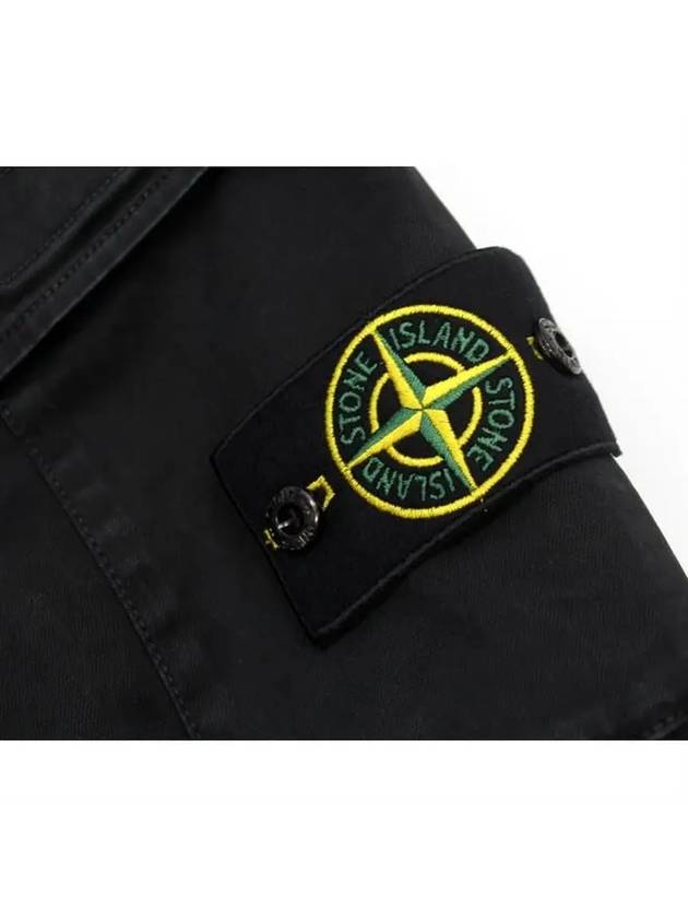 Wafan Patch Cargo Pants Black - STONE ISLAND - BALAAN.