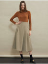 Pintuck A line long skirt Beige - MANAVIS7 - BALAAN 2