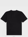 Loose Cotton Jersey Short Sleeve T Shirt Black White - CELINE - BALAAN 3