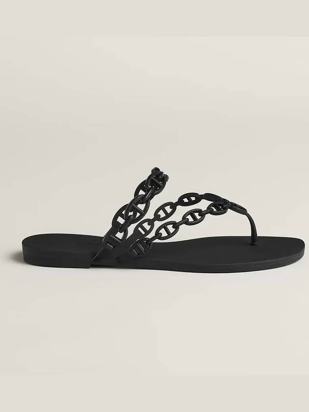 Island Sandals Noir - HERMES - BALAAN 3