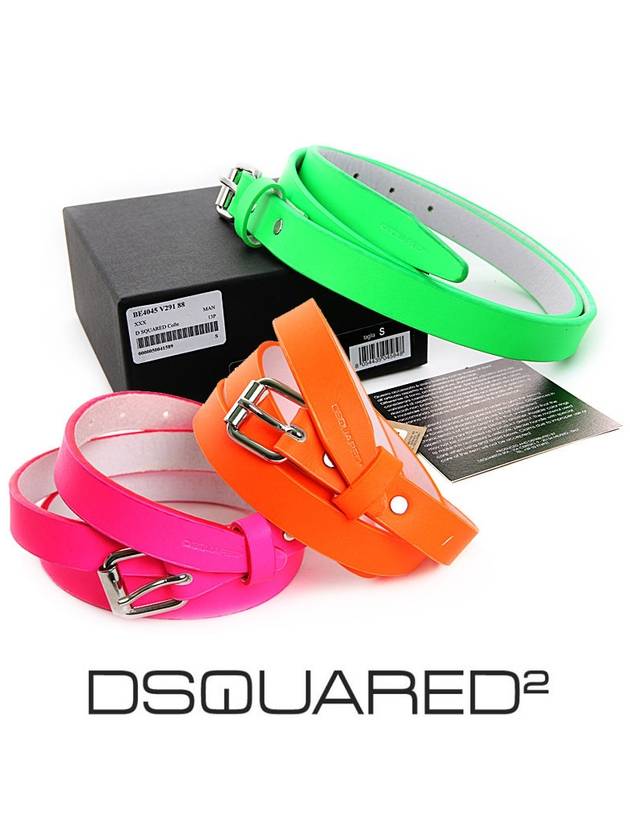 leather belt green - DSQUARED2 - BALAAN 11