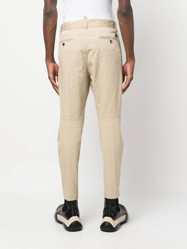 Cotton Sexy Straight Chino Pants Beige - DSQUARED2 - BALAAN 5