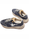 White Star Print Nylon Low Top Sneakers Dark Blue - GOLDEN GOOSE - BALAAN 7