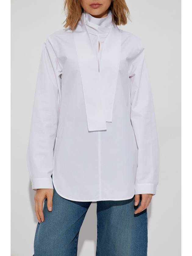 Alaïa Tie-detail Shirt, Women's, White - ALAIA - BALAAN 3