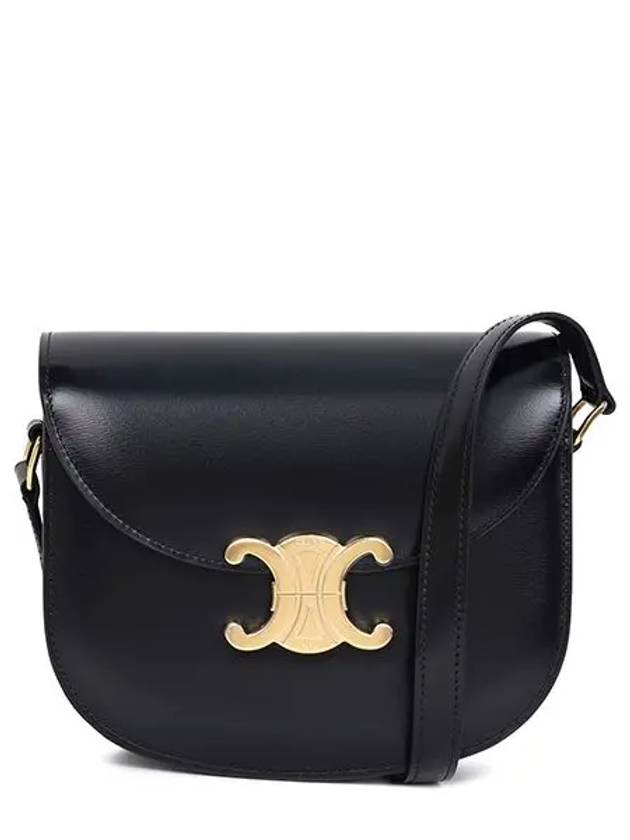 Besace Clea Shiny Calfskin Cross Bag Black - CELINE - BALAAN 5