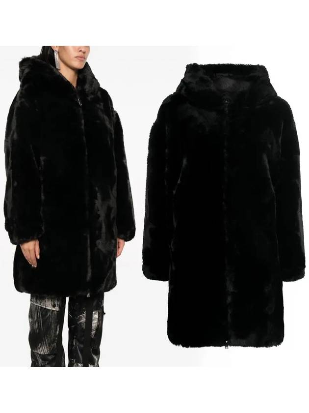 State Bunny Fur Jacket Black - MOOSE KNUCKLES - BALAAN 2