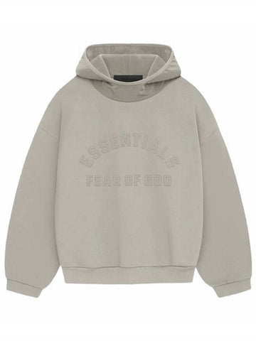 Essential Nylon Fleece Hooded Silver Men - FEAR OF GOD ESSENTIALS - BALAAN 1