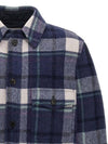 Kervon Check Shirt Jacket Faded Night - ISABEL MARANT - BALAAN 4