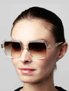 Transparent hornrimmed sunglasses DTS710 A 02 LUZPA oversized - DITA - BALAAN 1