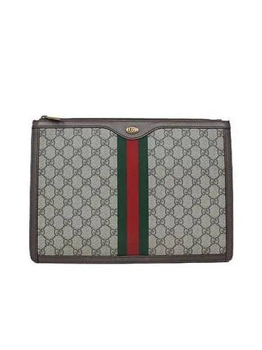 523359 GG Logo PVC Supreme Portfolio Ophidia Clutch - GUCCI - BALAAN 1