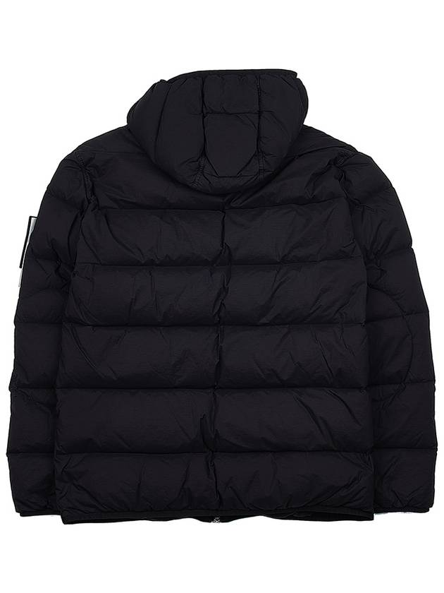 Seamless Logo Nylon Hooded Padded Jacket Black - STONE ISLAND - BALAAN 3