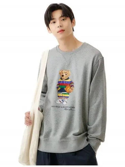 Polo Bear Fleece Sweatshirt Gray - POLO RALPH LAUREN - BALAAN 1