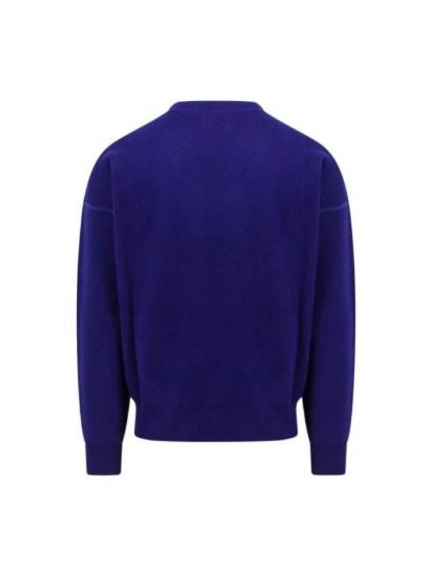 Atlee Logo Knit Top Blue - ISABEL MARANT - BALAAN 3