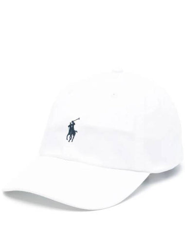 Embroidery Pony Logo Ball Cap White - POLO RALPH LAUREN - BALAAN 1