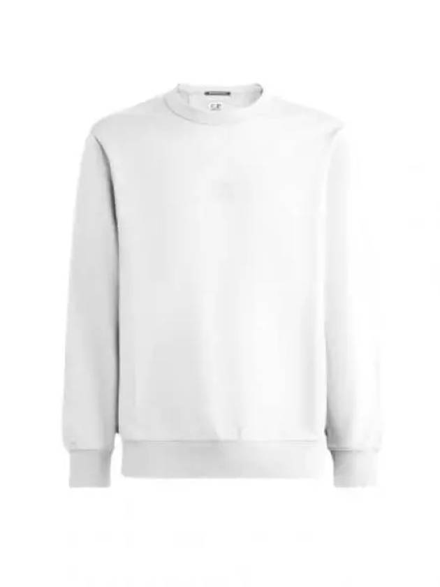 Metropolis Series Stretch Fleece Logo Sweatshirt White - CP COMPANY - BALAAN 2