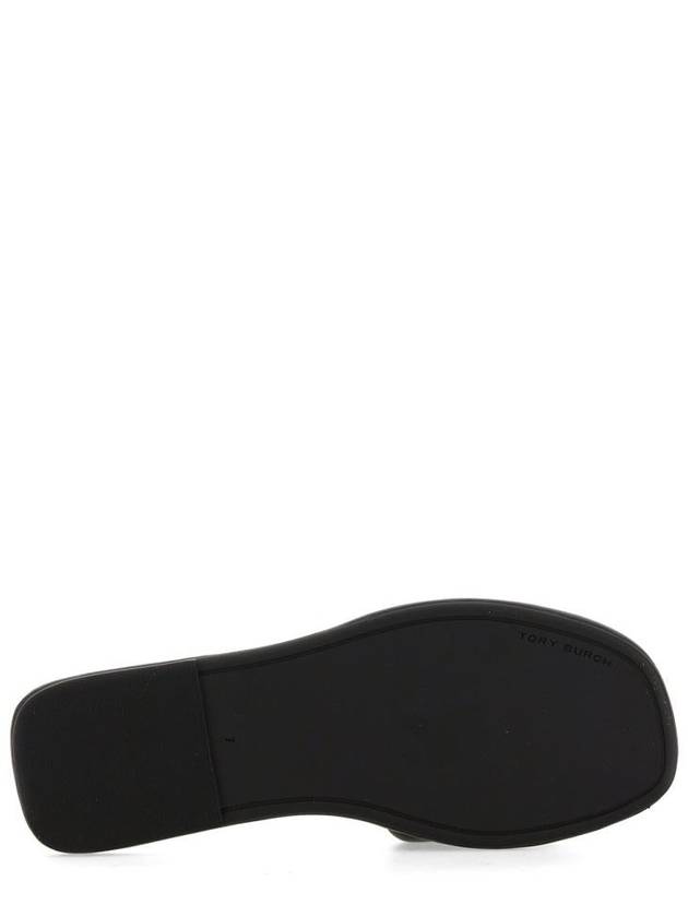 Double T Slide Slippers Black - TORY BURCH - BALAAN 11