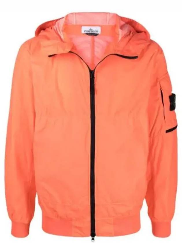 Men's Wappen Patch Naslan Watro Hooded Jacket Orange - STONE ISLAND - BALAAN 2