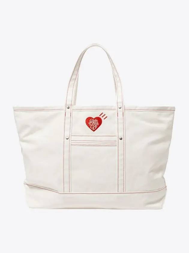 x Verdi Girls Money Tote Bag Large White XX27GD013 - HUMAN MADE - BALAAN 1