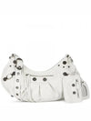 Le Cagole Small Leather Shoulder Bag White - BALENCIAGA - BALAAN 2