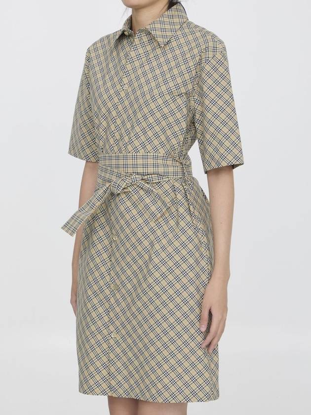 Check cotton shirt dress - BURBERRY - BALAAN 2