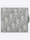 Saddle Oblique Jacquard Lotus Wallet Grey - DIOR - BALAAN 4