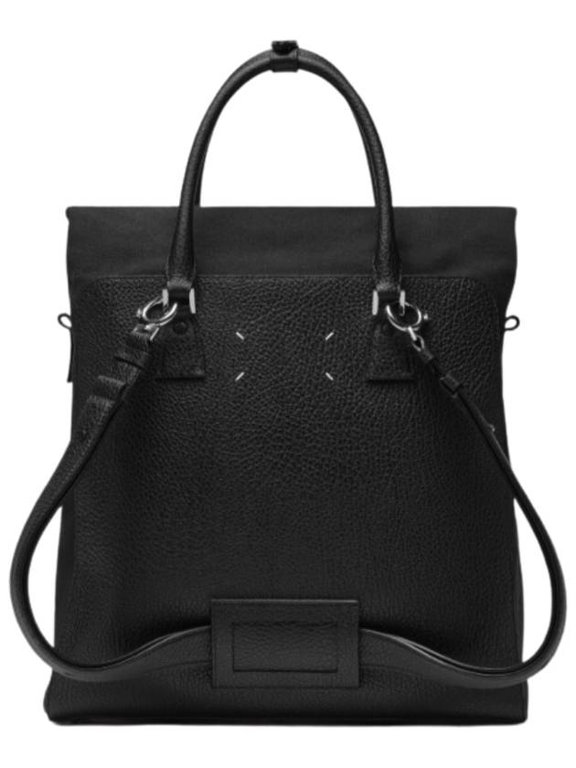 5AC Daily Vertical Leather Backpack Black - MAISON MARGIELA - BALAAN 8