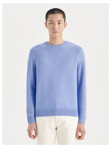 Men s Cashmere Plate Crew Sweatshirt Neck Knit Sweater Grotto Domestic Product GM0023101672452 - THEORY - BALAAN 1