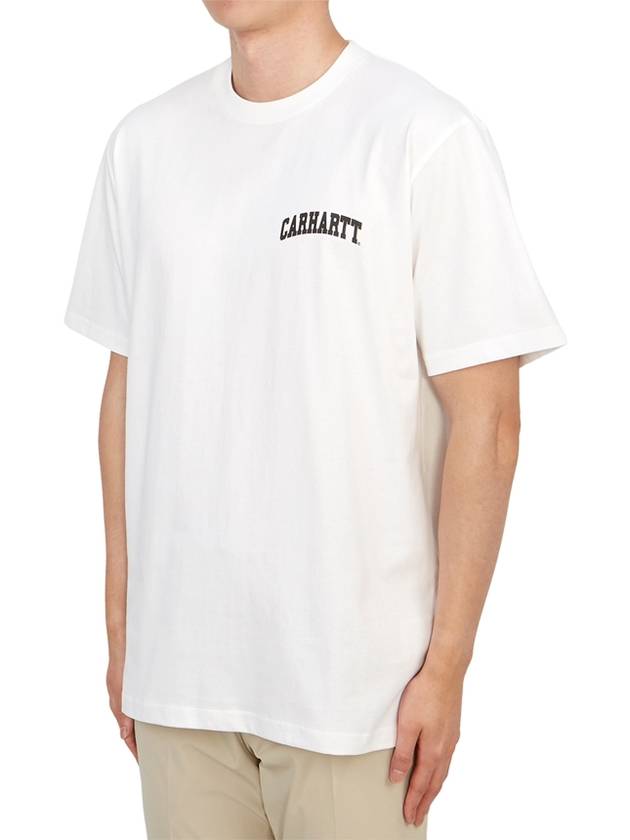 University Script Short Sleeve T-Shirt White - CARHARTT WIP - BALAAN 3