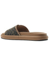 FF Baguette Slide Slippers Brown - FENDI - BALAAN 4